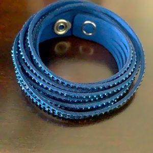 Swarovski Crystal Slake bracelet - blue FREE SHIPPING